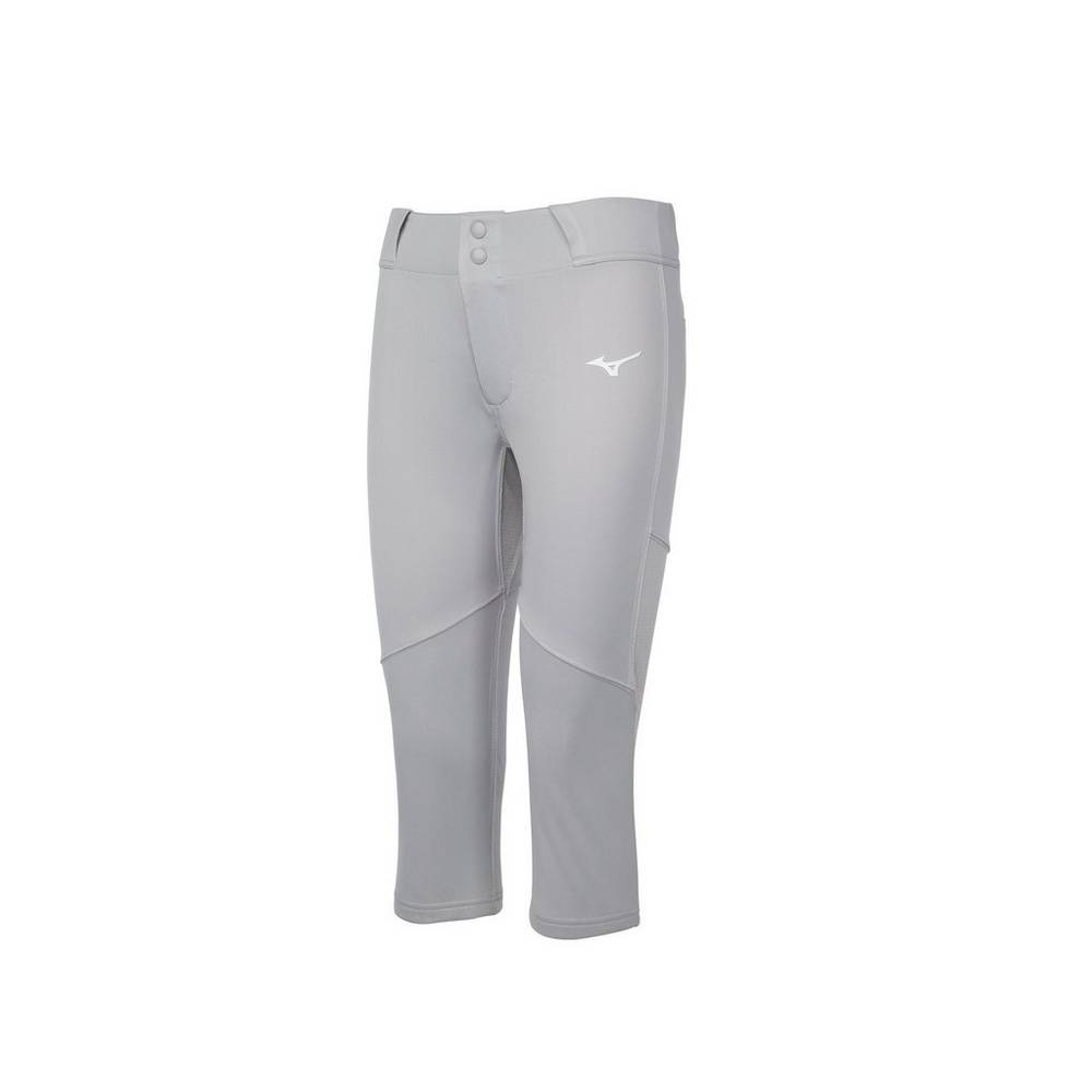 Pantalones Mizuno Softball Aero Vent Para Mujer Grises 8472906-SO